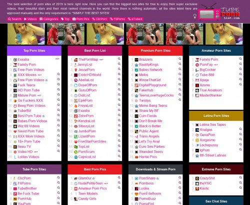 Tube Porn List review and 25+ sites like Tube Porn List